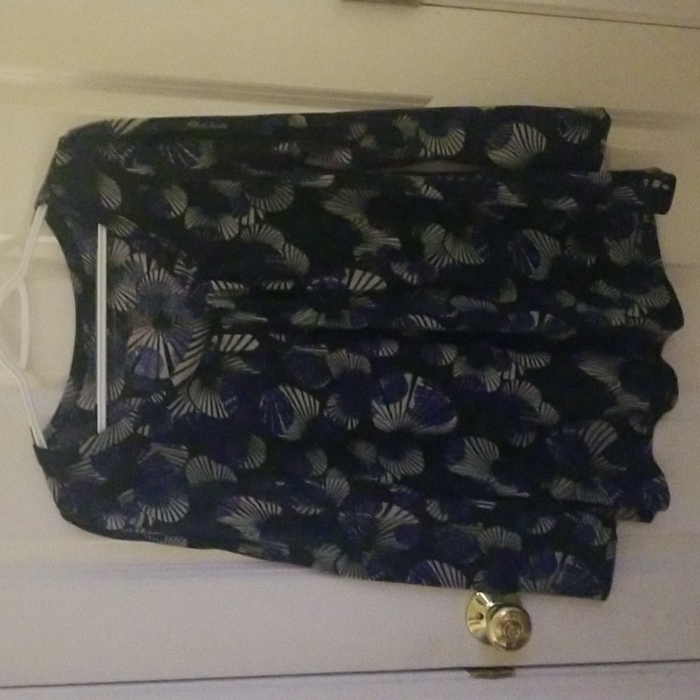 Long Sleeve Top, Liz Lange Maternity, XL, Purple Printed